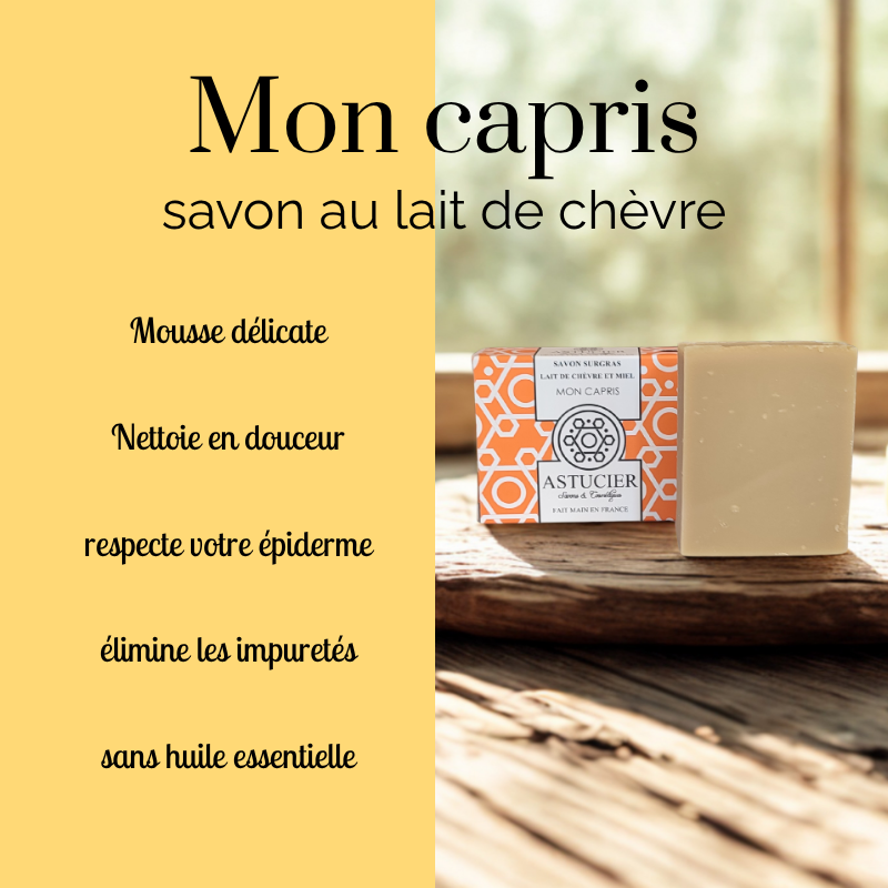 Savon au lait de chèvre pour peau sensible – Mon Capris