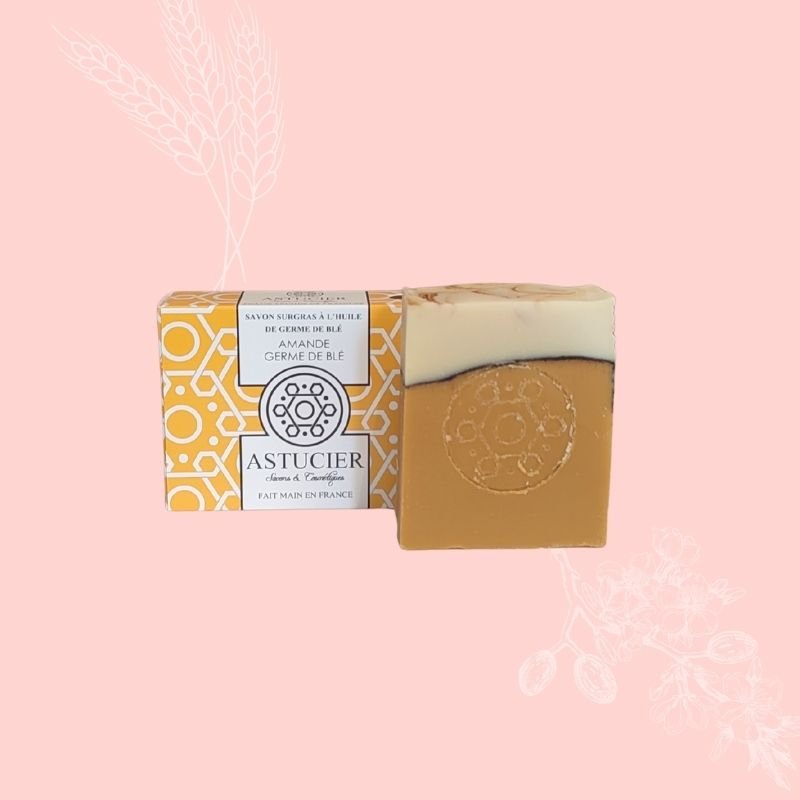 Savon naturel nourrissant pour peau sèche – Amande & Germe de blé