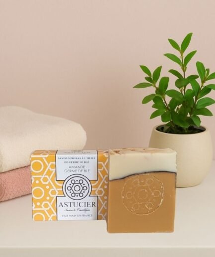 Savon naturel nourrissant pour peau sèche – Amande & Germe de blé