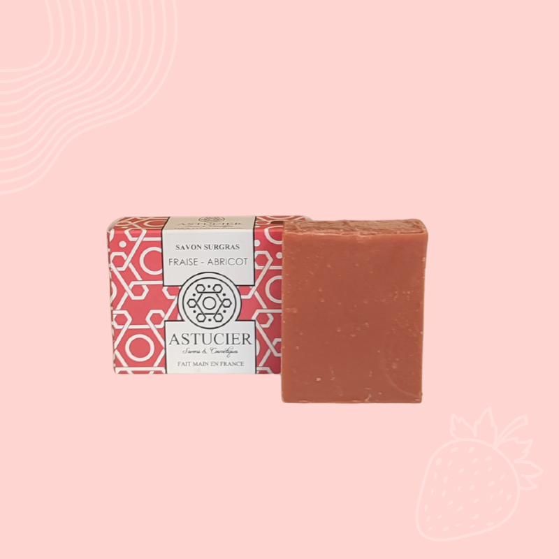 Savon doux à la fraise pour le corps et les enfants – Fraise & Abricot