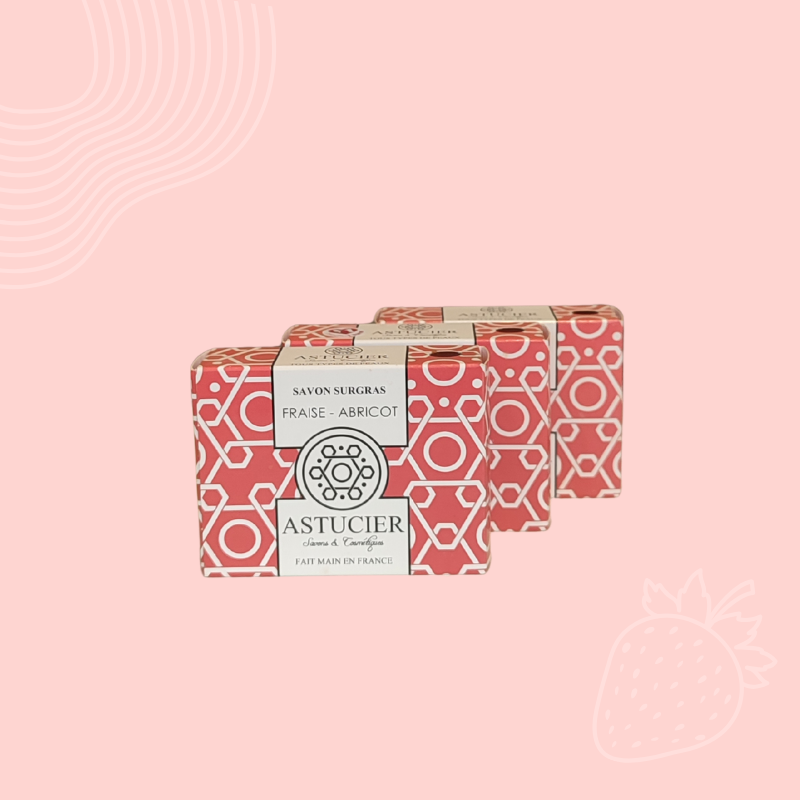 Savon doux à la fraise pour le corps et les enfants – Fraise & Abricot