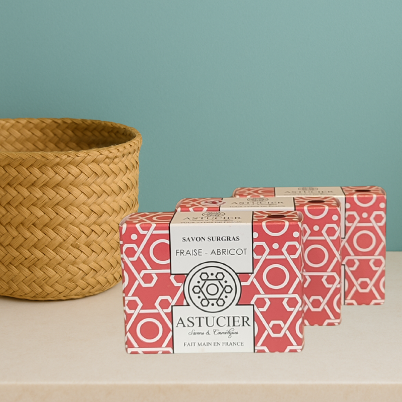 Savon doux à la fraise pour le corps et les enfants – Fraise & Abricot