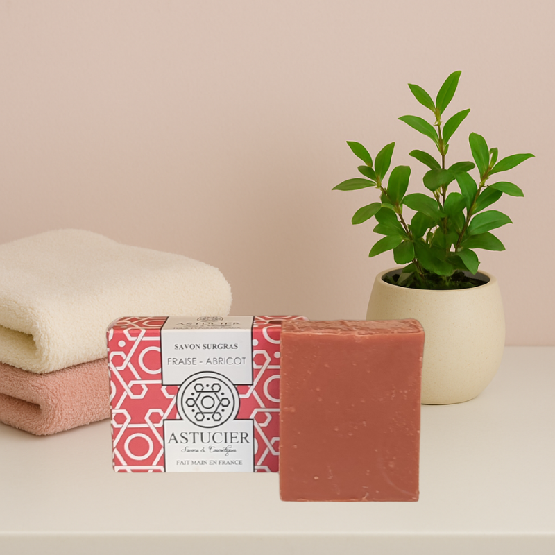 Savon doux à la fraise pour le corps et les enfants – Fraise & Abricot