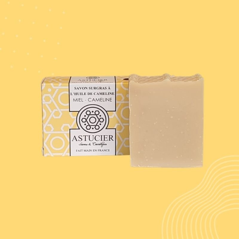Savon sans huile essentielle pour peau atopique – Miel & Cameline