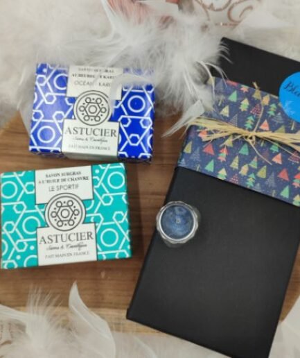 coffret bleu océan : coffret savons artisanaux