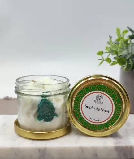 Petite bougie gourmande parfum Sapin