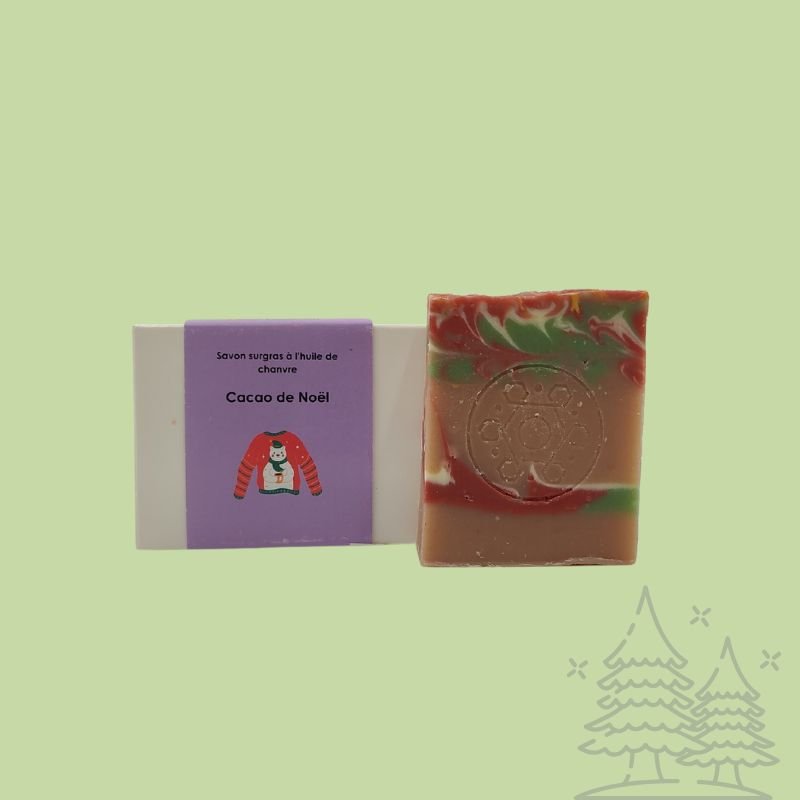 Savon Cacao de Noël – savon artisanal parfum chocolat et épices en édition limitée