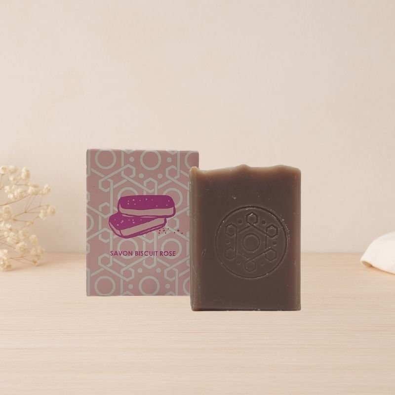 Savon artisanal inspiré du biscuit rose de Reims – La Gourmandise Champenoise