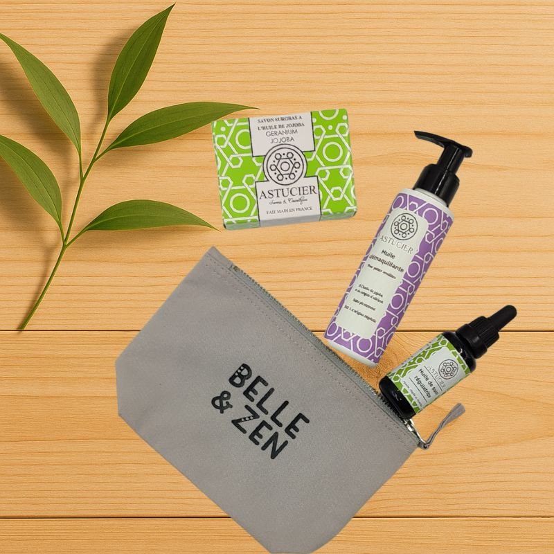 Routine double nettoyage peau à imperfections – Trousse visage naturelle