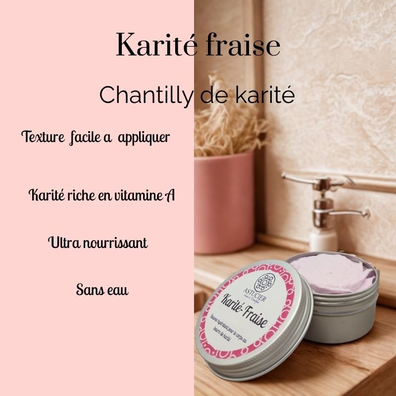 Baume chantilly karité fraise artisanal – La Douceur Gourmande