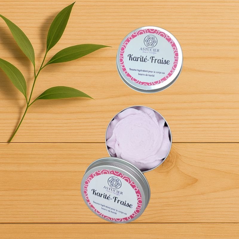 Baume chantilly karité fraise artisanal – La Douceur Gourmande
