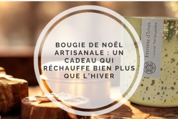 bougie artisanale de noël