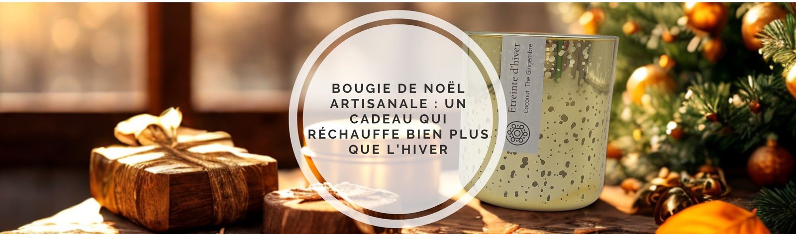 bougie artisanale de noël