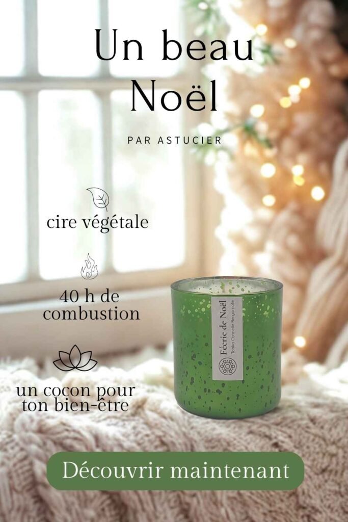 bougie de noel artisanale