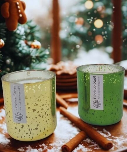bougie féerie de noël tonka cannelle bergamote artisanale