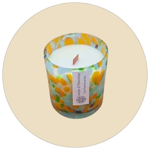 Bougie parfumé naturel intérieur décoration