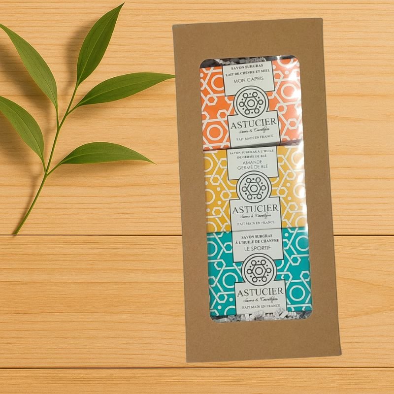 Coffret Trio Couple – Coffret cadeau savons artisanaux pour deux