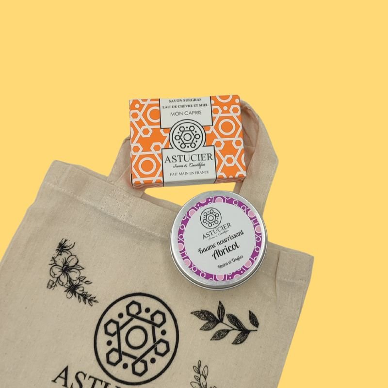Coffret Douceur des Mains – savon Mon Capris et baume nourrissant abricot