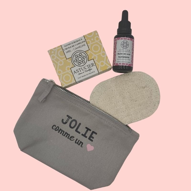 Duo peau confortable visage Astucier savon à froid miel cameline et huile hydratante