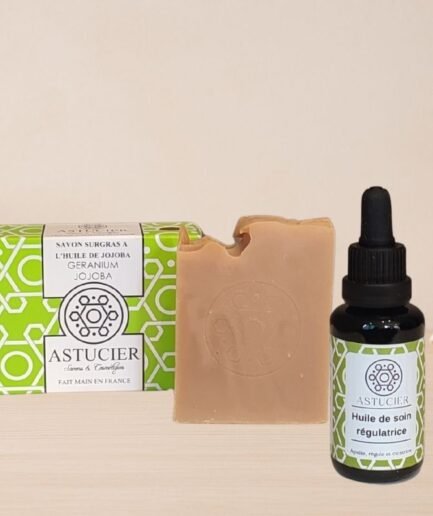 Duo imperfections Astucier savon mon capris lait de chèvre et huile régulatrice